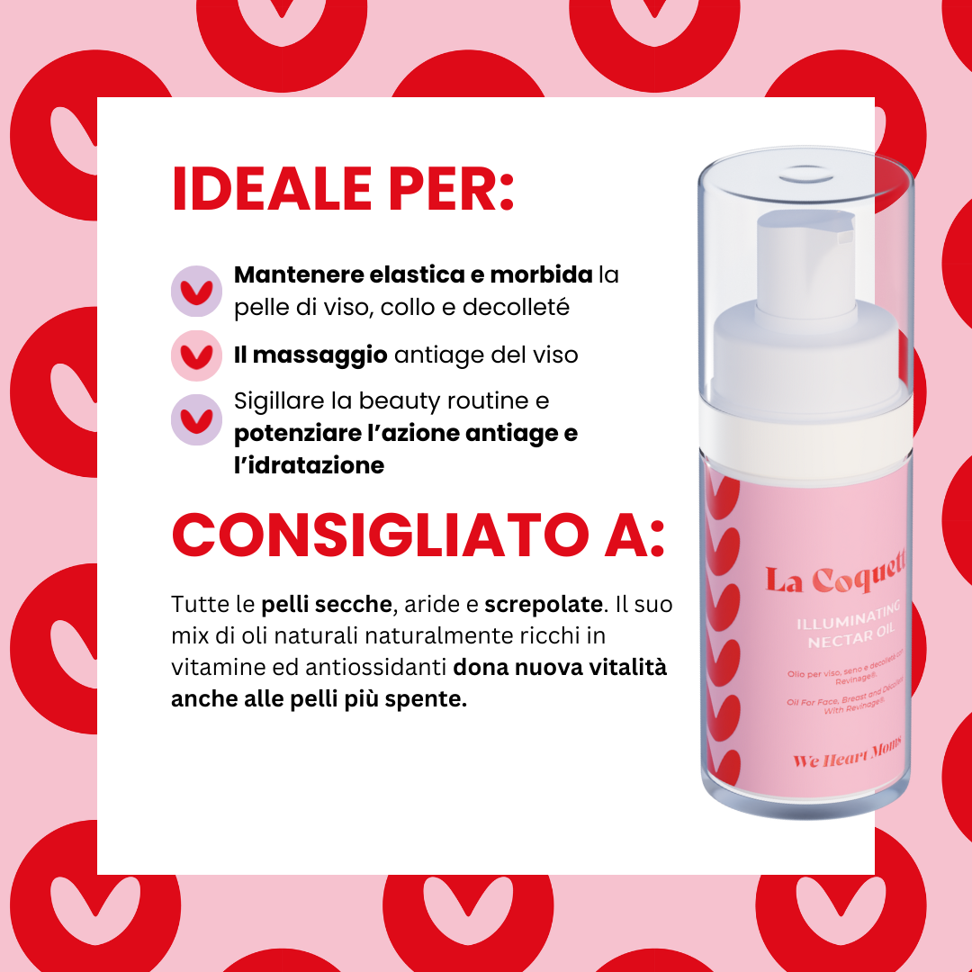 La coquette Illuminating nectar Oli fronte Olio Viso Seno e Décolleté specifico  per Gravidanza e Allattamento